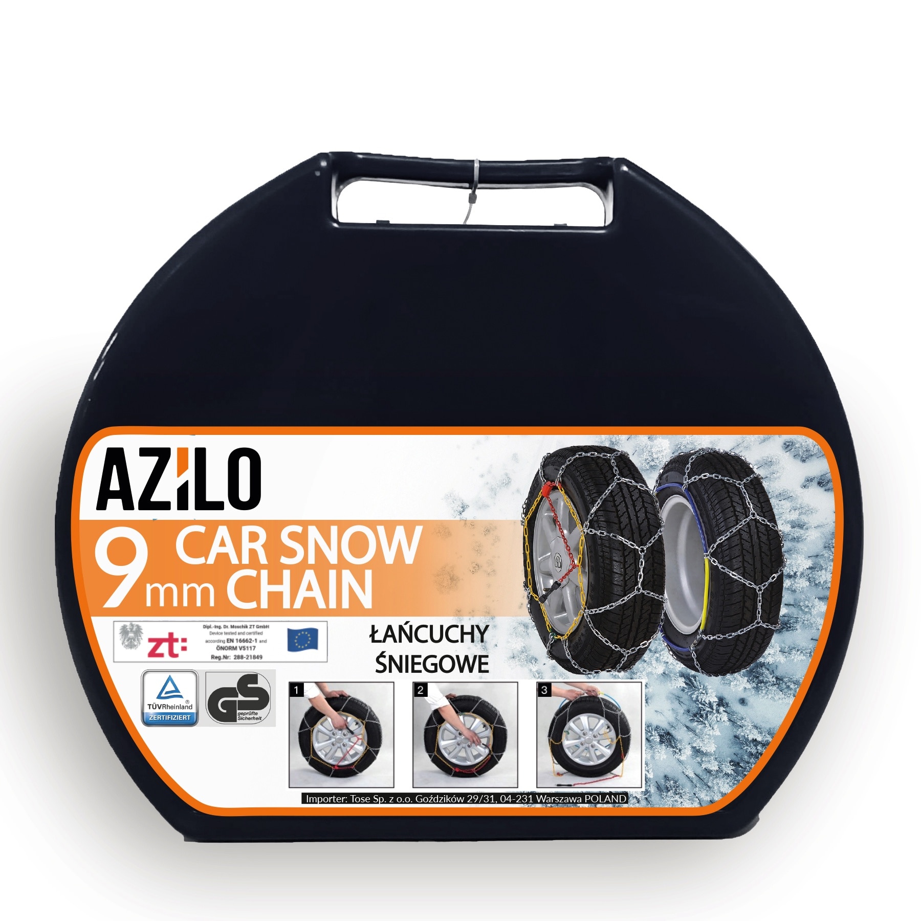 Lanturi de zapada AZILO KNS-110 9mm pentru autoturisme TUV GS O