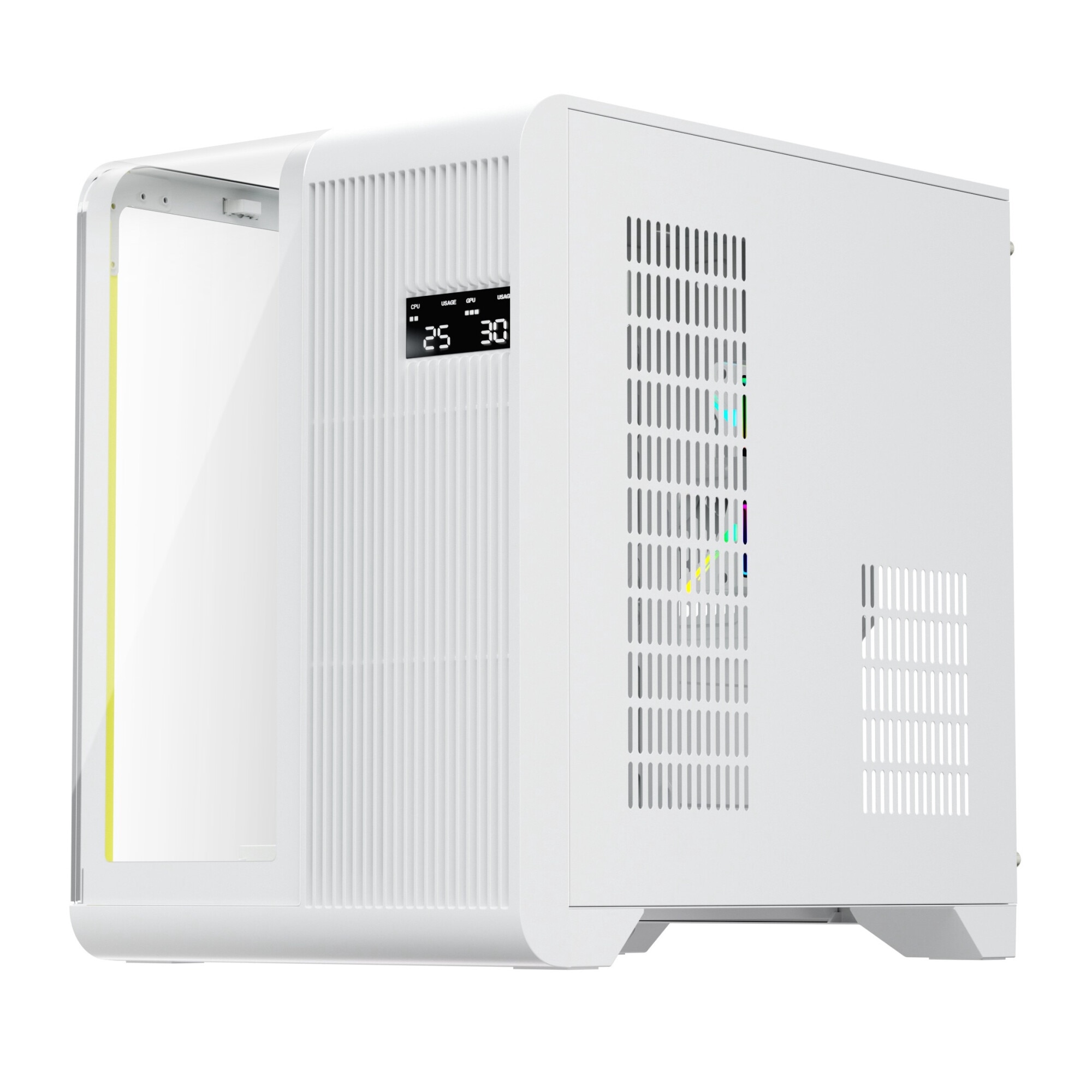 Кутия 1stPLAYER® Gaming RT5-W, цифров дисплей, Cube-Tower, Micro-ATX ...