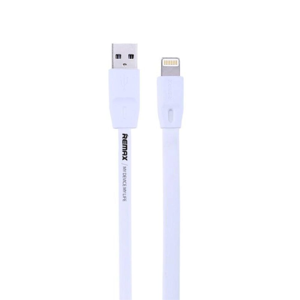 Cablu de date 2 metri Lightning Remax RC-001i cu functie Quickcharge pentru iPhone, alb