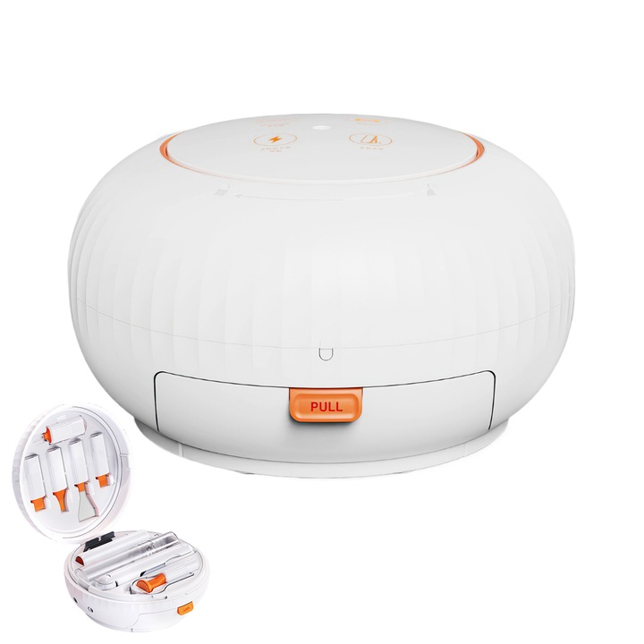 Set de curatare multifunctional pentru electronice, Taipintee, pentru laptopuri, tastaturi, telefoane, casti, camere, portocalie/alba