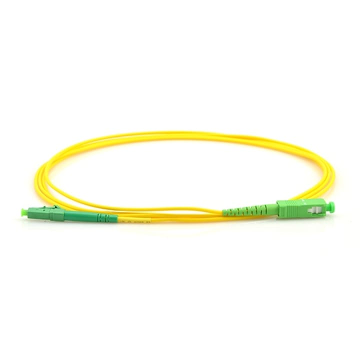 Cablu fibra optica SC/APC LC/APC singlemode simplex 9/125, 2m, galben