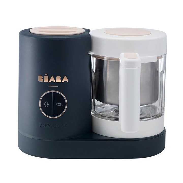 Aparat de Gatit Béaba Babycook Néo – Gatire Rapida si Sanatoasa, Vas din Sticla, Cutit Premium Sabatier Diamond, Aplicatie Béaba & Me