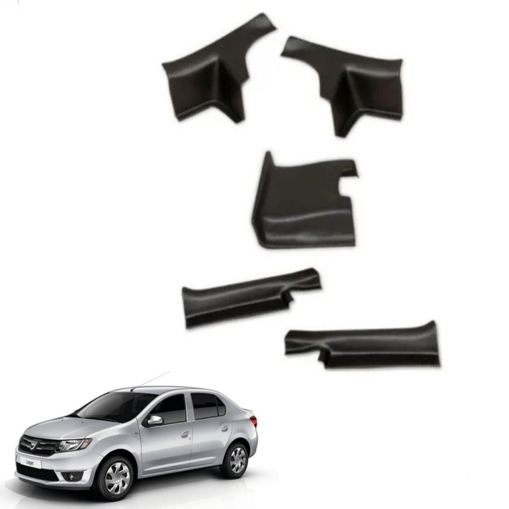 Set Ornamente protectie praguri covor interior Dacia Logan 2