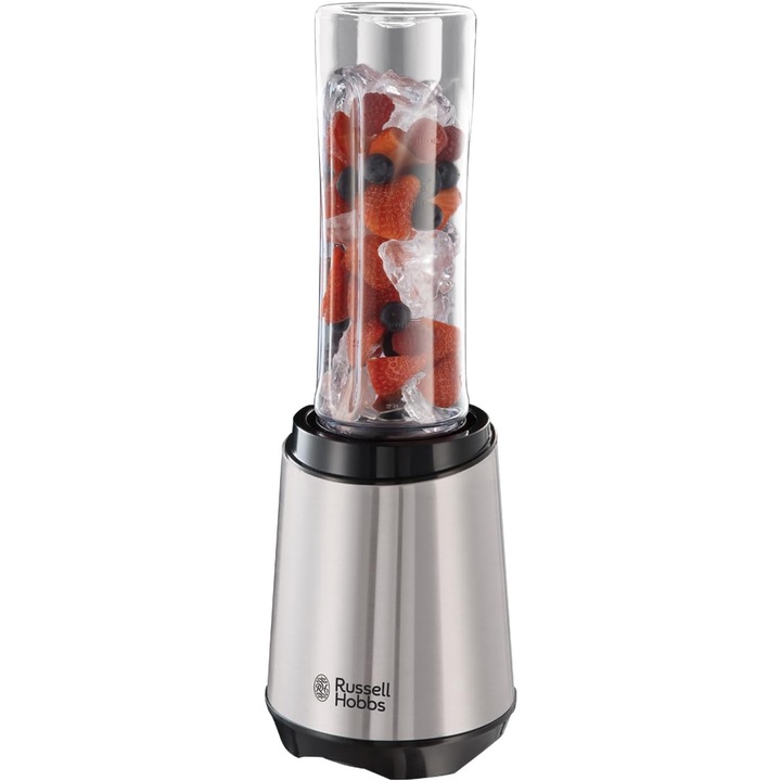 Блендер Russell Hobbs 23472-56, контейнер 600 ml, 300 W, неръждаема стомана, сив