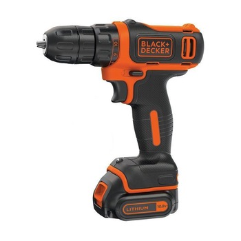 Masina de gaurit si insurubat (bormasina) BDCDD12, Black & Decker, 10.8V, 1 Acumulator 1.5Ah, Mandrina 10mm Masina de gaurit si insurubat (bormasina) BDCDD12, Black & Decker, 10.8V, 1 Acumulator 1.5Ah, Mandrina 10mm