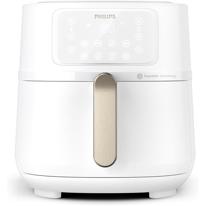 Фритюрник с горещ въздух Philips HD9285/00 Airfryer 5000 Series XXL, капацитет 7.2L, технология Rapid Air, бял