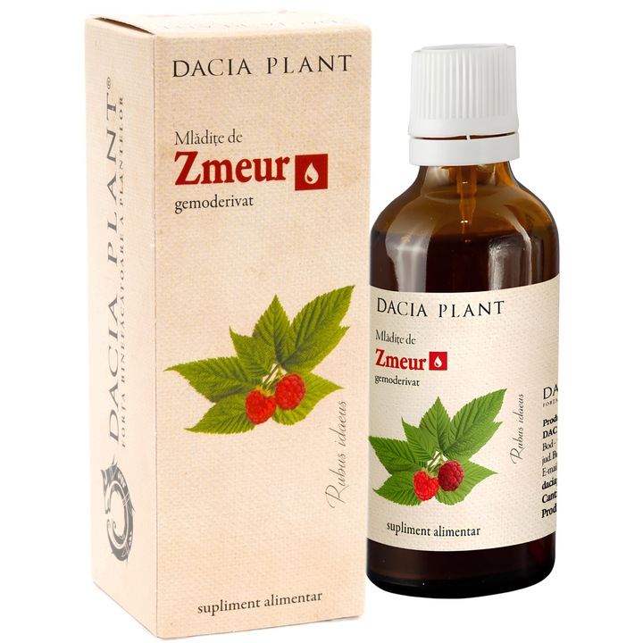Gemoderivat din mladite de Zmeur (Rubus idaeus), 50ml, Laboratoarele Dacia Plant
