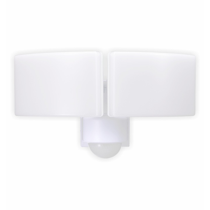 Lampa de exterior 40W 3200lm 4000K alba, 240° cu senzor de miscare lumina naturala 230V IP54 montare pe perete