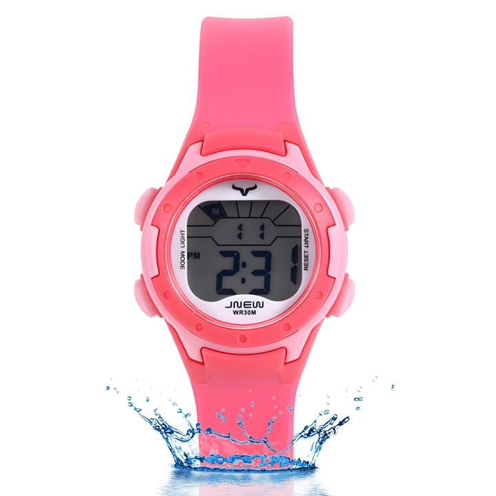 Детски дигитален часовник Enforose, многофункционален, водоустойчив, многоцветен, 16.5x14.5x14.5cm, комплект с цветна кутия