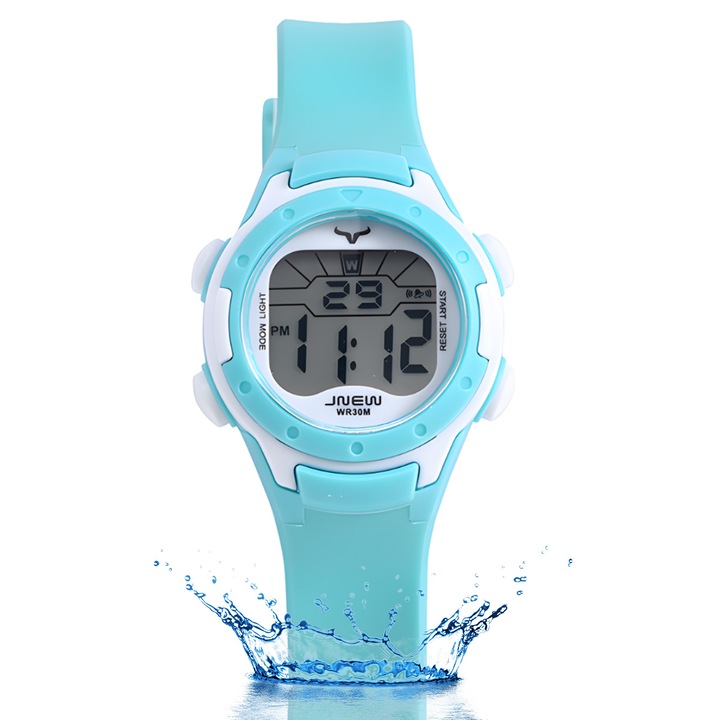 Детски цифров часовник, Enforose, водоустойчив, многоцветен, 16.5x14.5x14.5см