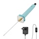 Cutter Profesionist pentru Spuma, SINBINTA, Aparat Electric pentru Taiat Polistiren, Cu termostat reglabil, Buton pornit/oprit, Incalzire rapida, 1.3m Cablu de incarcare, Portabila, Usor de instalat si indepartat, Inox/ABS, 15cm, Verde