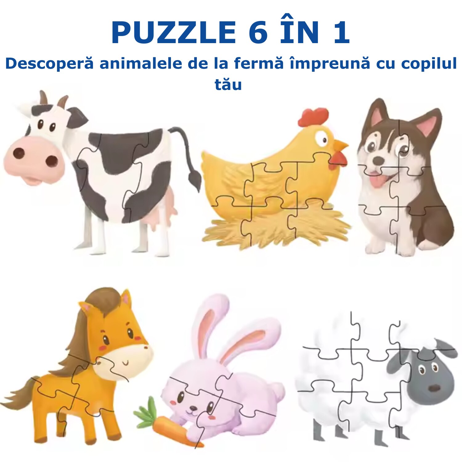 Joc Puzzle pentru copii, Simply Joy, puzzle cu 39 de piese