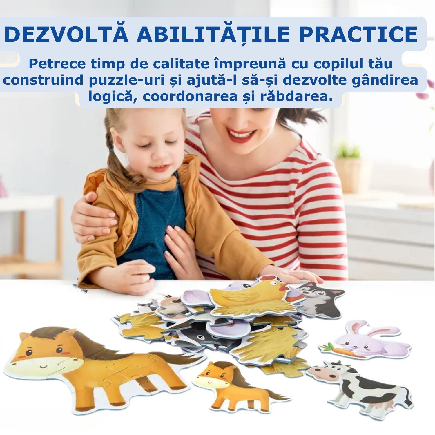 Joc Puzzle pentru copii, Simply Joy, puzzle cu 39 de piese