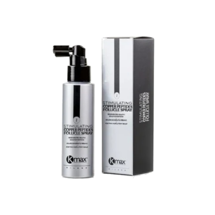 Spray pentru stimularea cresterii parului cu Peptide de Cupru Kmax 100 ml