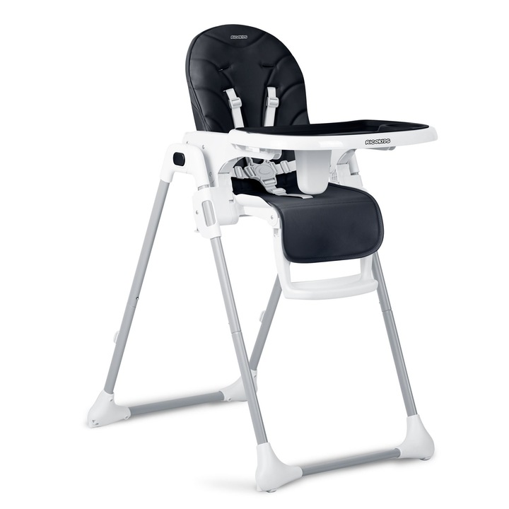 Ricokids Tulo etetőszék babáknak, állítható, kerekekkel, fekete, 6-15 kg