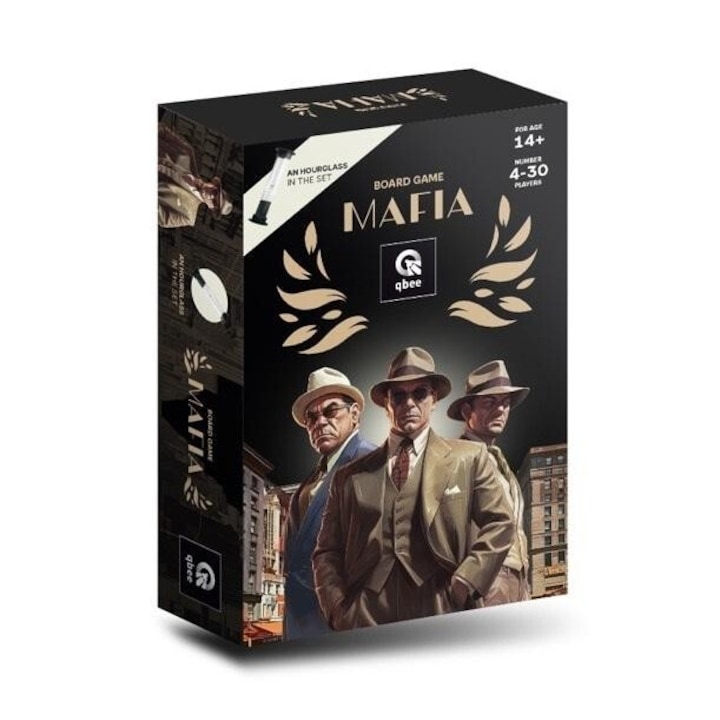 Joc de societate Mafia, Qbee, 14+, set complet