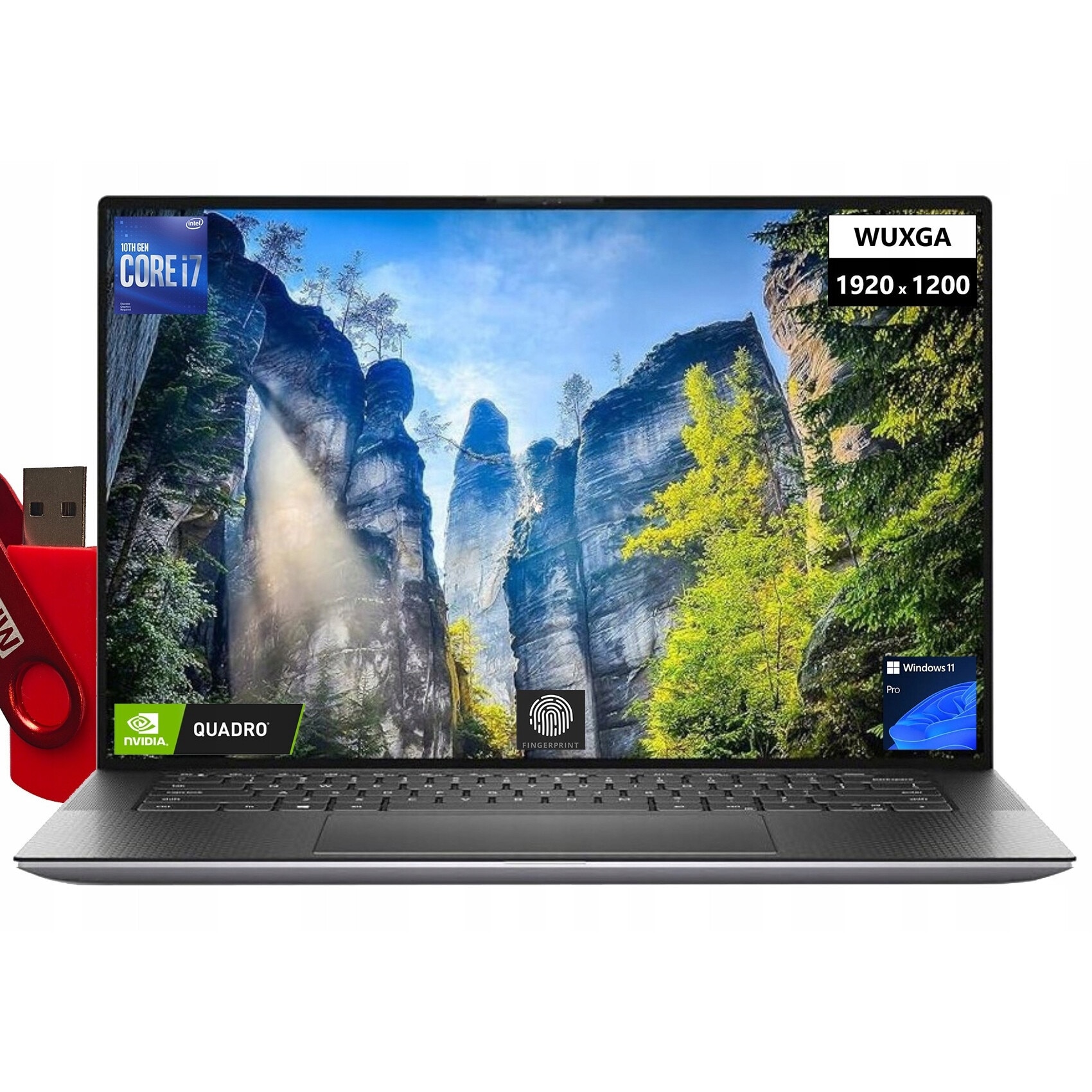 Dell Precision 5550 Workstation - Intel Core i7 10850H 16Gb-RAM