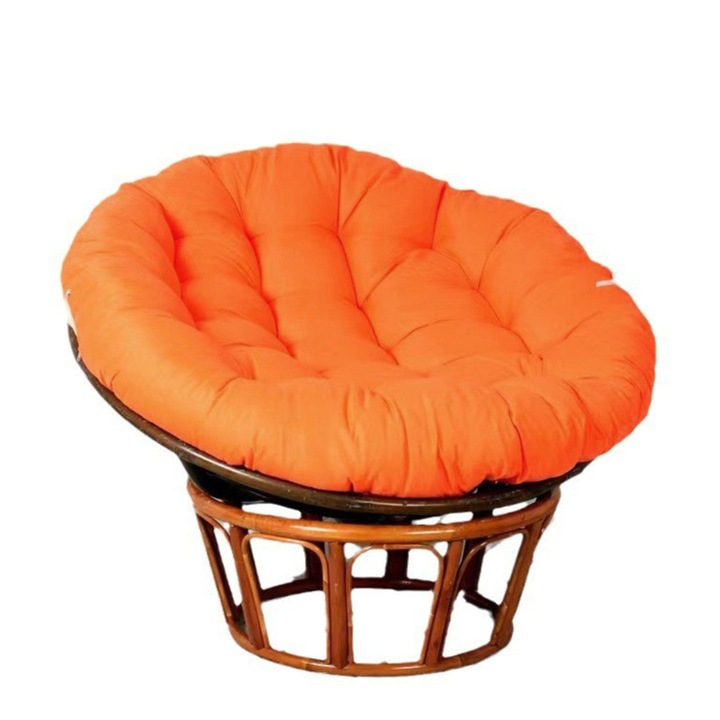 Perna cu un singur leagan, perna rotunda, perna pentru cos agatat, perna cu cuib de pasare, perna pentru scaun unic, portocaliu