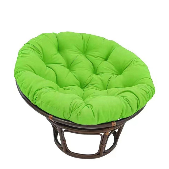 Perna cu un singur leagan, perna rotunda, perna pentru cos agatat, perna cu cuib de pasare, perna pentru scaun unica, verde Enforose