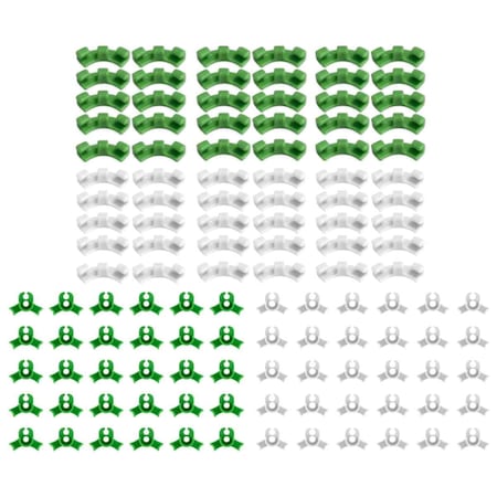 Set 120 cleme pentru indoit plante, Enforose, plastic, multicolor, 3 cm ...