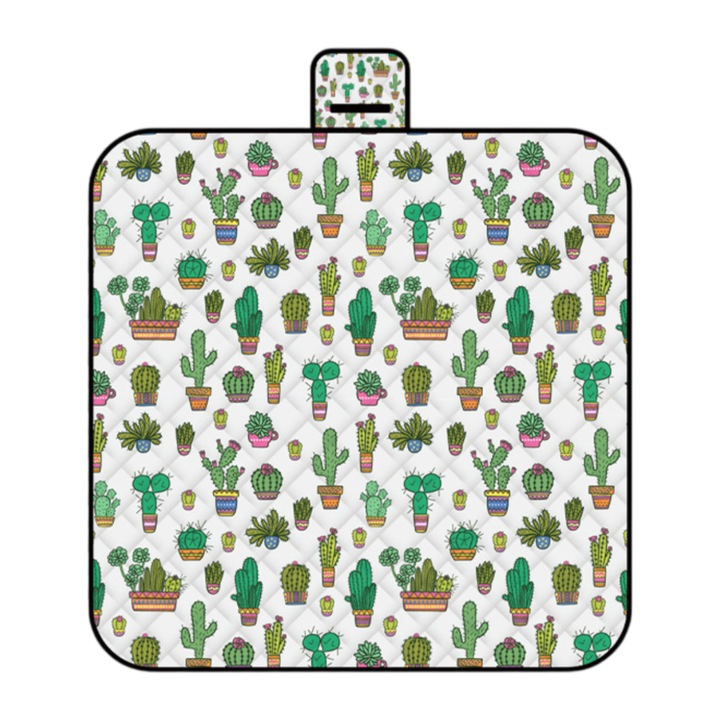 Patura de picnic de 200 x 200 cm, impermeabila, rezistenta la nisip, pentru plaja si captusita, ideala pentru exterior, camping, plaja, parc, festival si picnic, usor de pliat