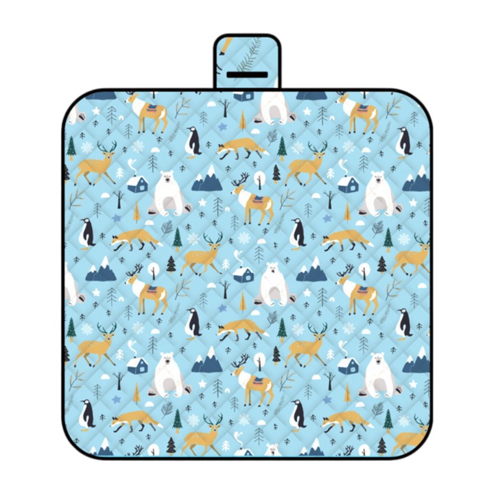 Постелка за пикник Enforose, 150x200cm, водоустойчива, лесна за почистване, многоцветна, комплект 1 постелка