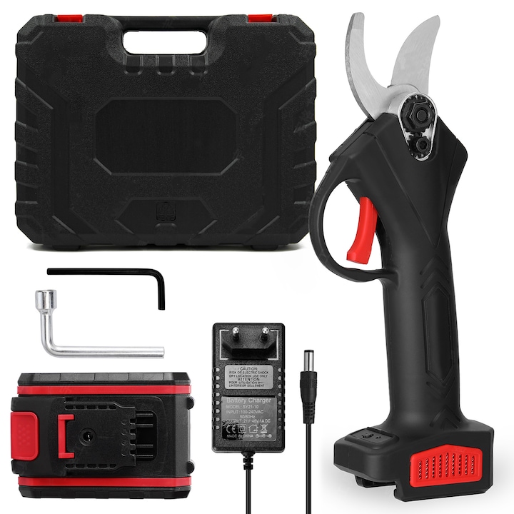 Foarfeci electrice de taiere fara fir, set, metal, design ergonomic, utilizare convenabila