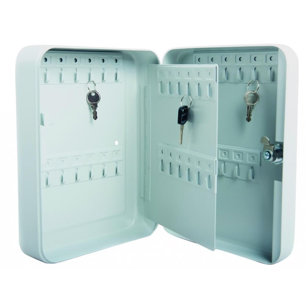 Cutie metalica EVOffice, depozitare pentru 48 de chei, cu incuietoare, Gri