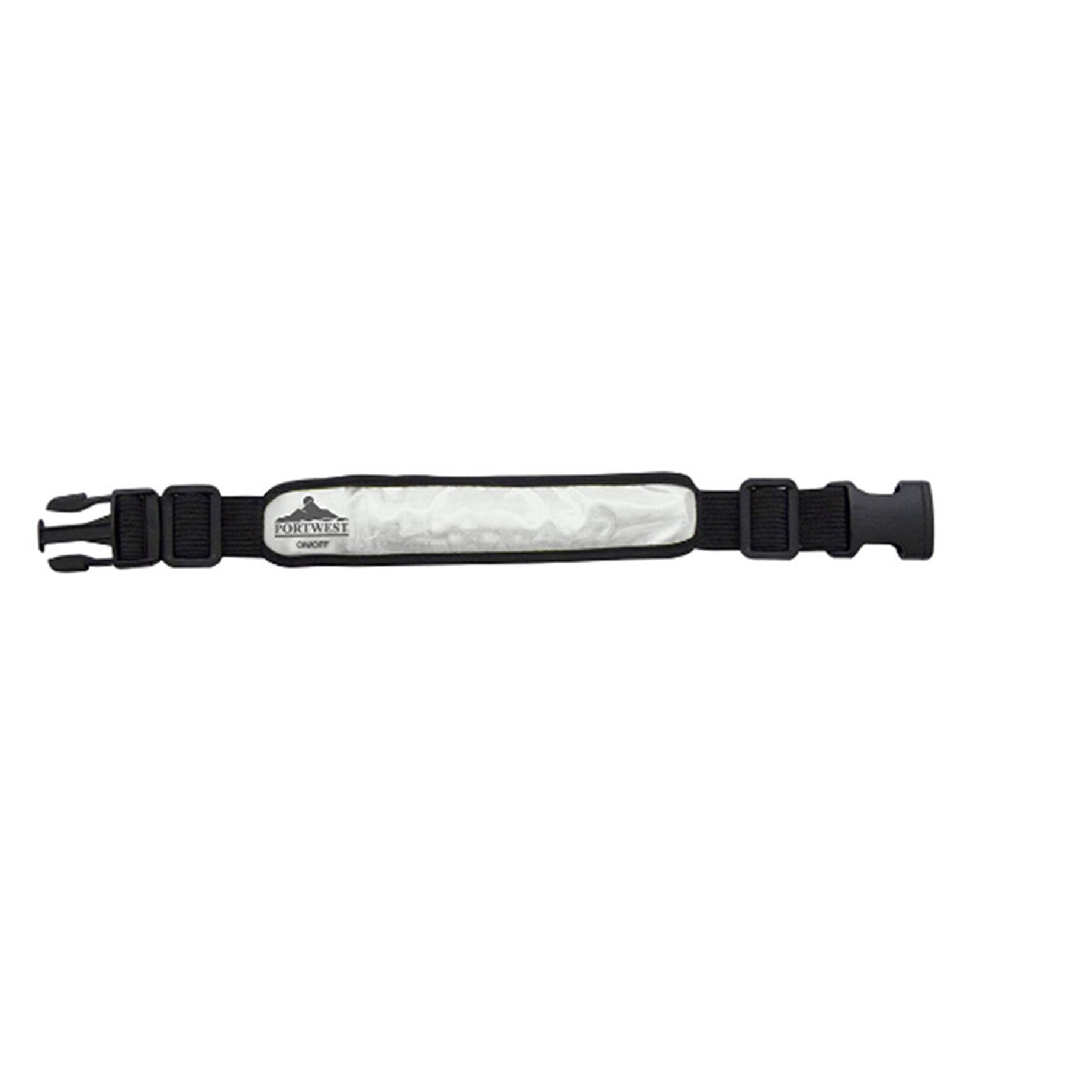 Banderola iluminata pentru brat, gri, PortWest, certificat CE