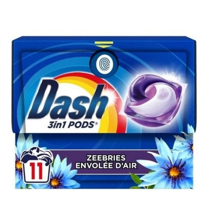Detergent de rufe capsule Dash 3 in 1 Sea Breeze 11 buc