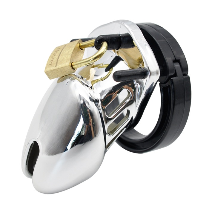 Клетка за пенис Archi, 7 см, Пластмаса, 5 регулируеми халки