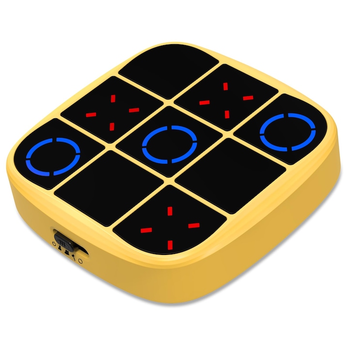 HNSMART Мемори игра 4 в 1, жълта, 98x98x22 mm, за 2 играча