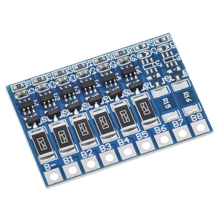 Modul de egalizare pentru incarcare baterie Li-ion, BMS 6S, 66mA