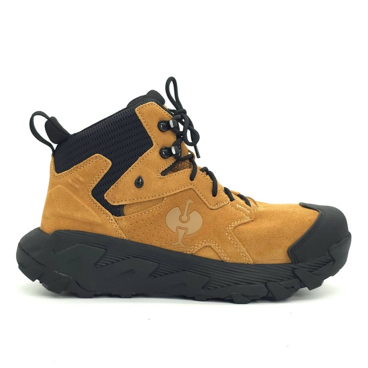 Férfi magas szárú munkacipő, Engelbert Strauss, Turin Mid S7, Bőr, Barna, 46 EU