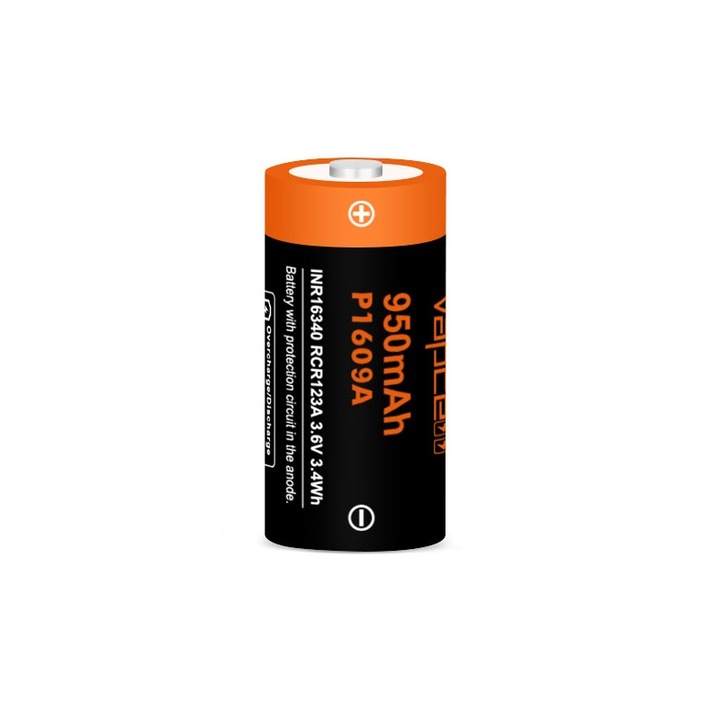 Akkumulátor, Dulotec, Vapcell, 16340, P1609A, 950mAh, 3A