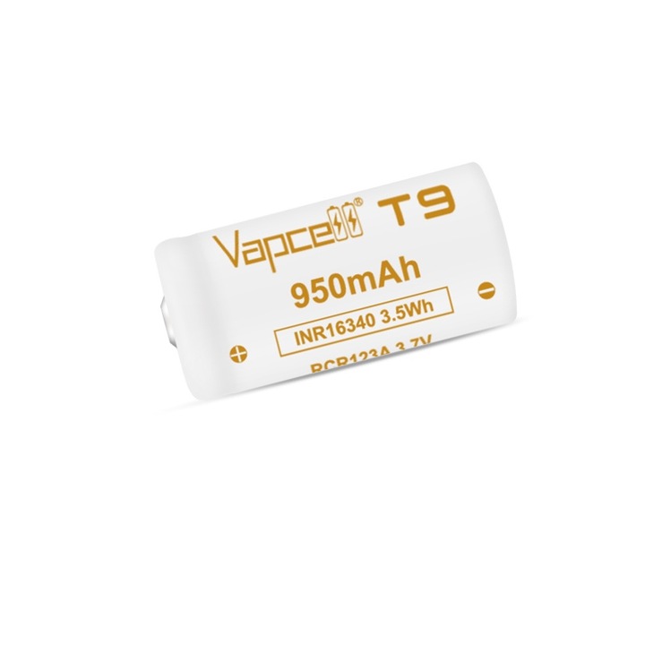 Akkumulátor, Dulotec, Vapcell, 16340, T9, 950 mAh, 3A