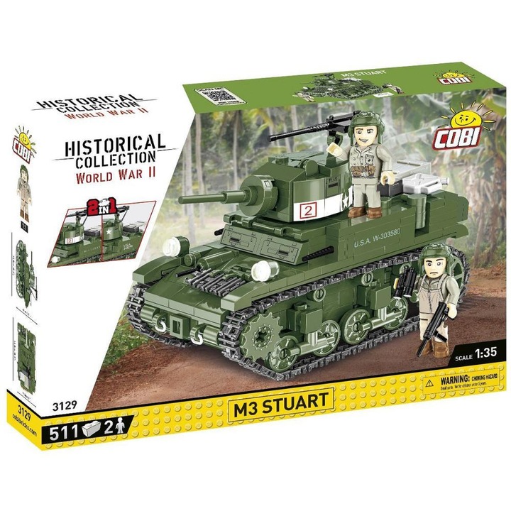 Конструктор Cobi M3 Stuart, 511 части