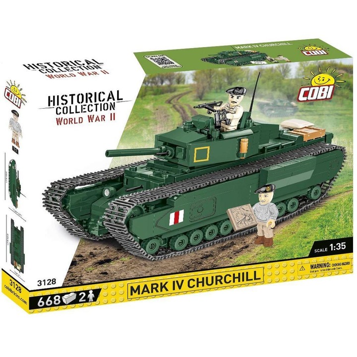 Конструктор Cobi Mark IV Churchill, 668 части