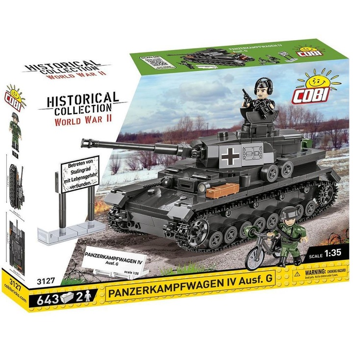 Конструктор Panzerkampfwagen IV Ausf.G Construction Set, 643 части