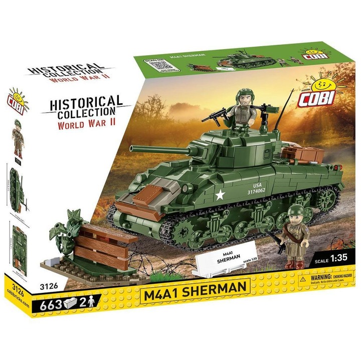 Конструктор Cobi M4A1 Sherman, 663 части