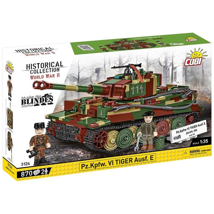 Конструктор Cobi Pz.Kpfw. VI Tiger Ausf. E, 870 части