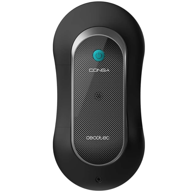 Robot curatare geamuri cu pulverizator Cecotec Windroid 1090 Double Spray, Smart A01_EU01_100140, 3 in 1, control aplicatie, telecomanda, 12 mopuri incluse, negru