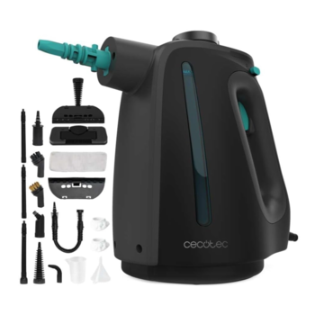Aparat de curatat cu abur Cecotec Hydrosteam 1300 Rapid Max 00644, presiune maxima 3 bari, 16 accesorii, putere 1350W, debit de abur 32g/min, negru