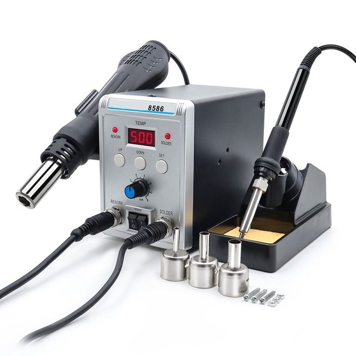 Pistol de lipit, MWAOWM, 2 in 1, 700W, aer cald, ESD