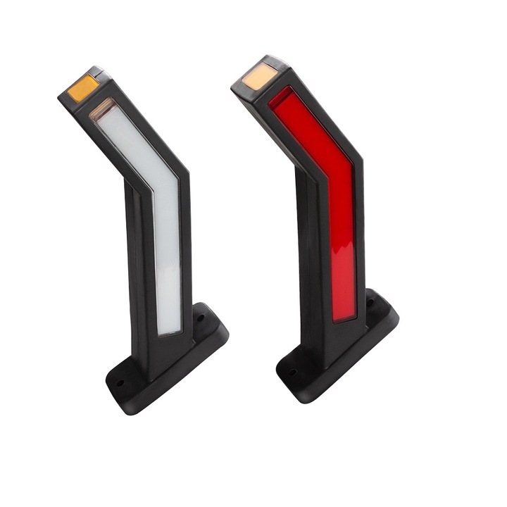 Lampi gabarit led, set de 2 bucati stanga dreapta, lumina alba, rosie, galbena 12-24V
