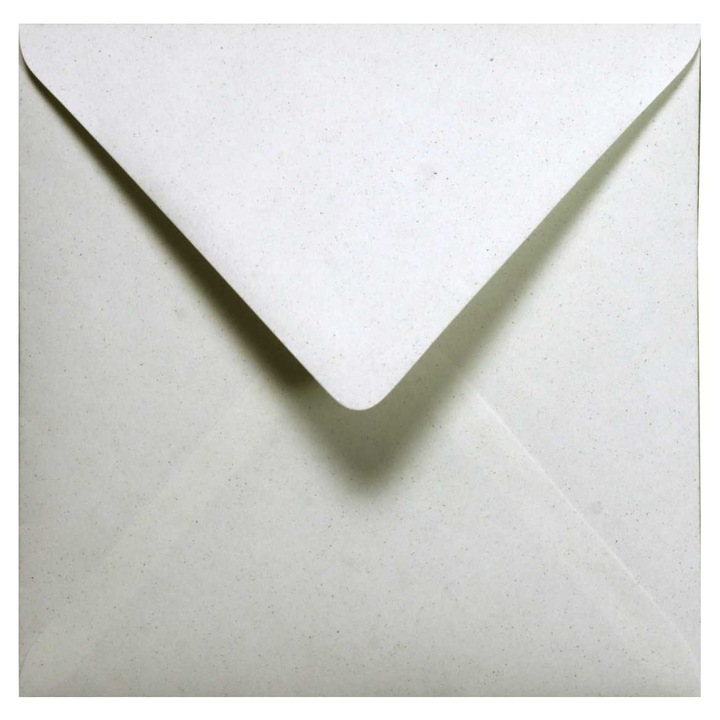 Set de plicuri decorative netede colorate, Netuno, Crush, ecologic, K4, 155x155mm, 120g, Lipire umeda, V-tip, Ecru, 500 buc