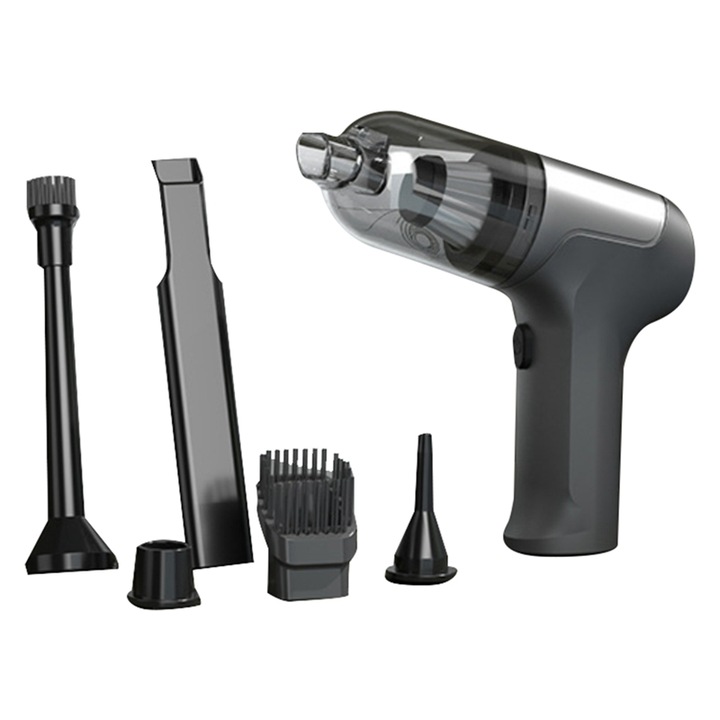 Autóporszívó ATJ-2366, 120W, 70 perc autonómia, sötétszürke, tartozékkészlet