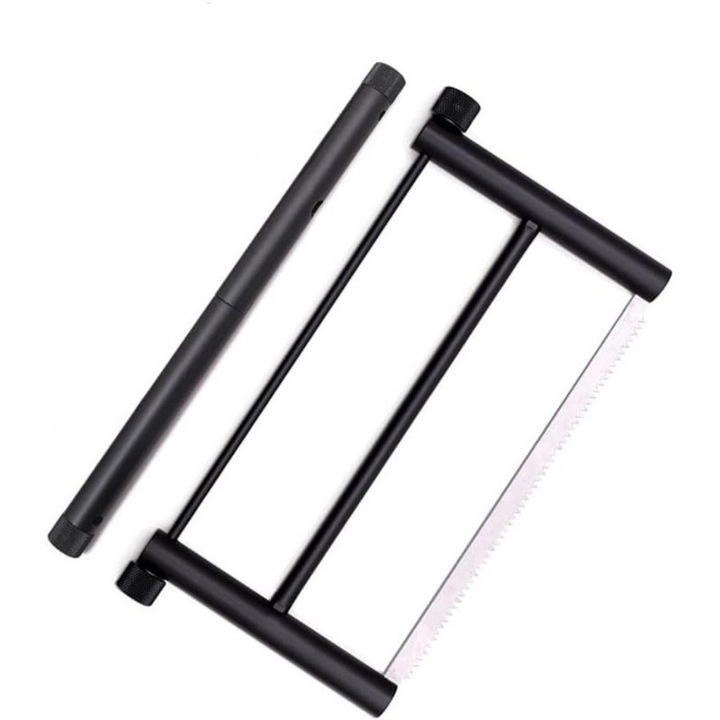 Összecsukható kempingfűrész, 15,3 hüvelykes, alumínium ötvözet, hordozható