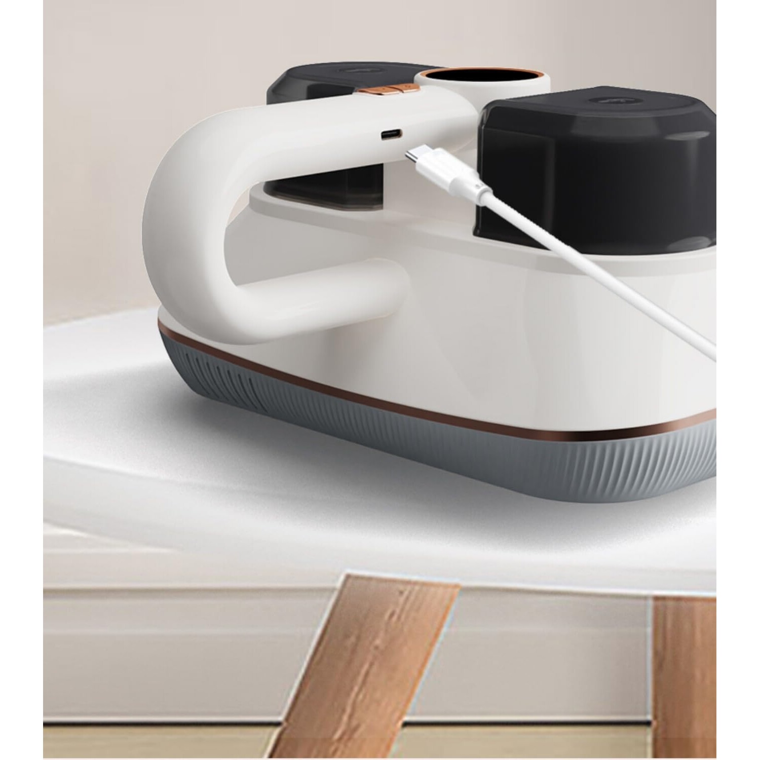 Aspirator de mana, WALALLA, cu filtru HEPA, putere de aspiratie 8500pa, tehnologie ultrasonica, alb