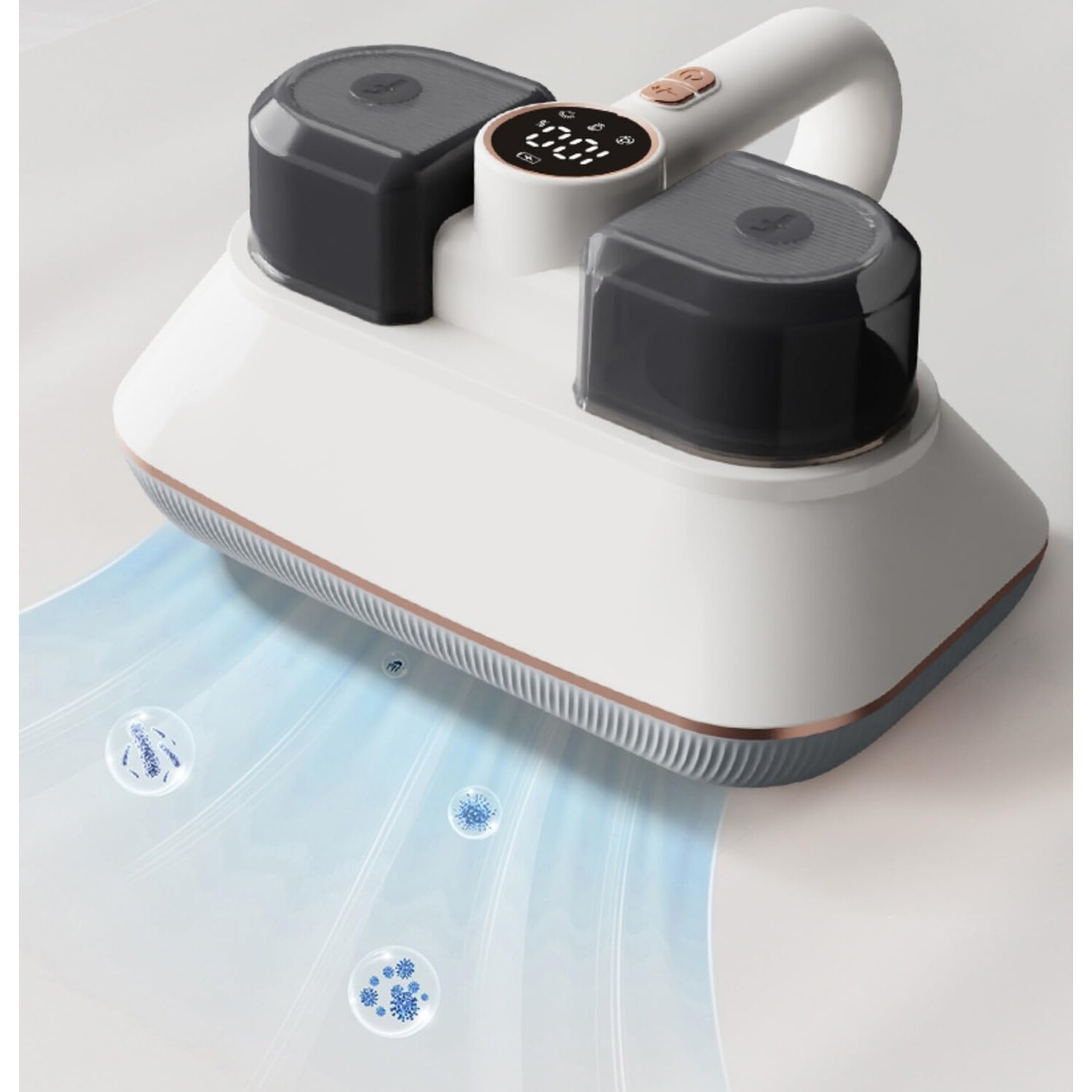 Aspirator de mana, WALALLA, cu filtru HEPA, putere de aspiratie 8500pa, tehnologie ultrasonica, alb